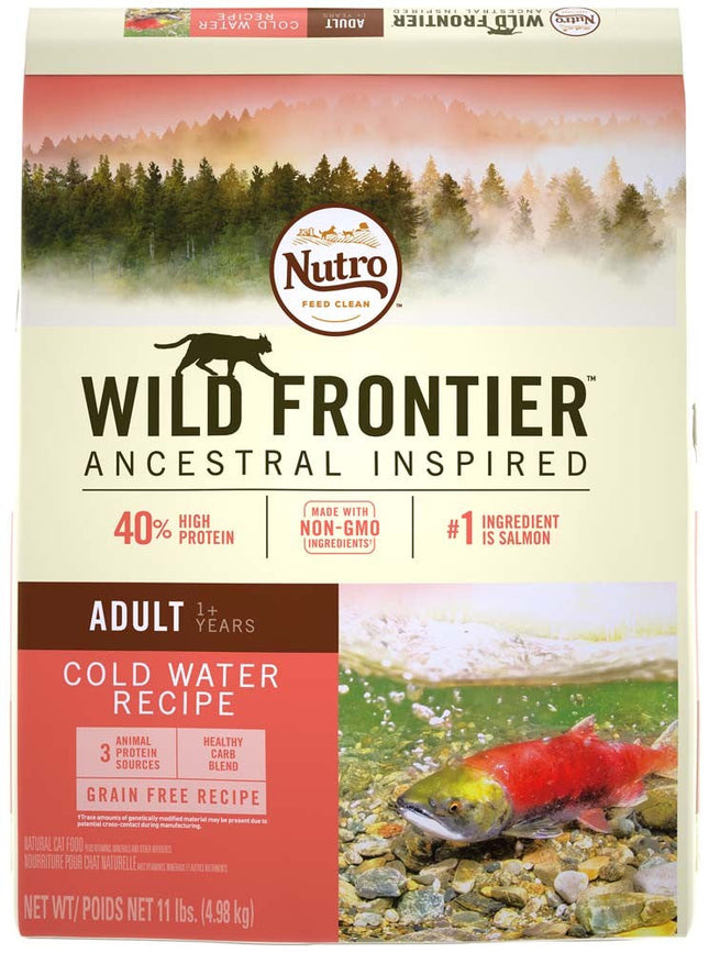 Nutro Wild Frontier Adult Salmon Flavor Grain Free Dry Cat Food 11 Pounds