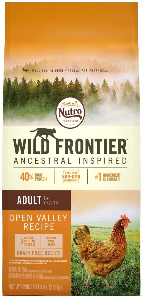 Nutro Wild Frontier Adult Chicken Flavor Grain Free Dry Cat Food 5 Pounds