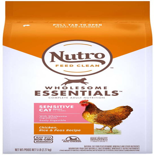 Nutro Products Wholesome Essentials Sensitive Dry Cat Food 5 Pounds