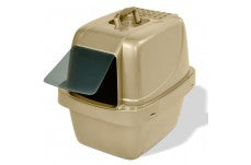 Van Ness Plastics Sifting Enclosed Cat Litter Box Beige Large