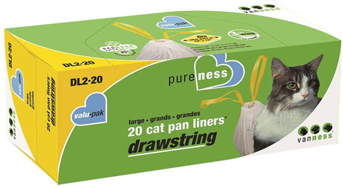 Van Ness Plastics Cat Pan Liner White 12 Count Large