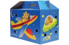 Cosmic Cat Shuttle Cardboard Cat Carrier Space Assorted