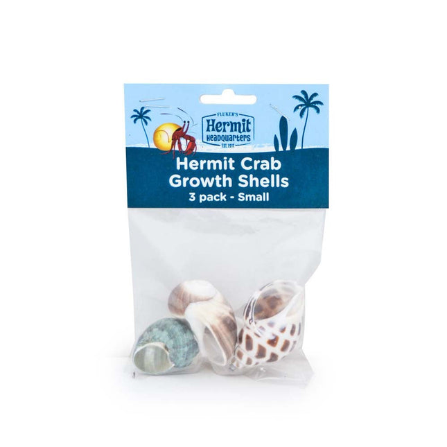 Flukers Hermit Crab Growth Shells Assorted 3 Pack Small