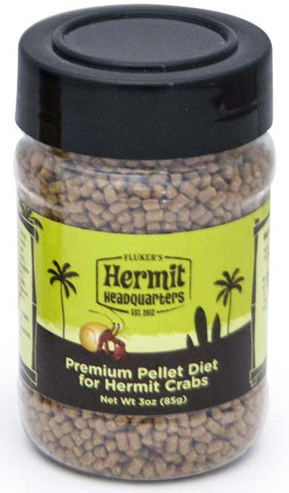 Flukers Hermit Crab Premium Pellet Diet Dry Food 3 oz