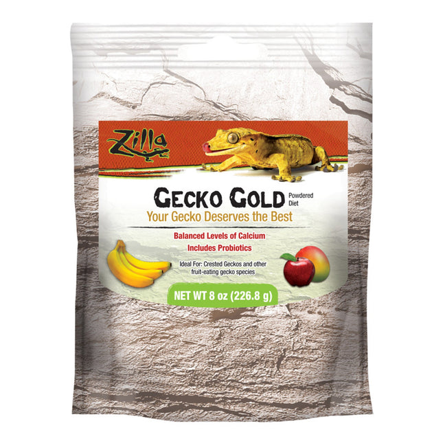 Zilla Gecko Gold Powdered Diet 1ea-8 oz