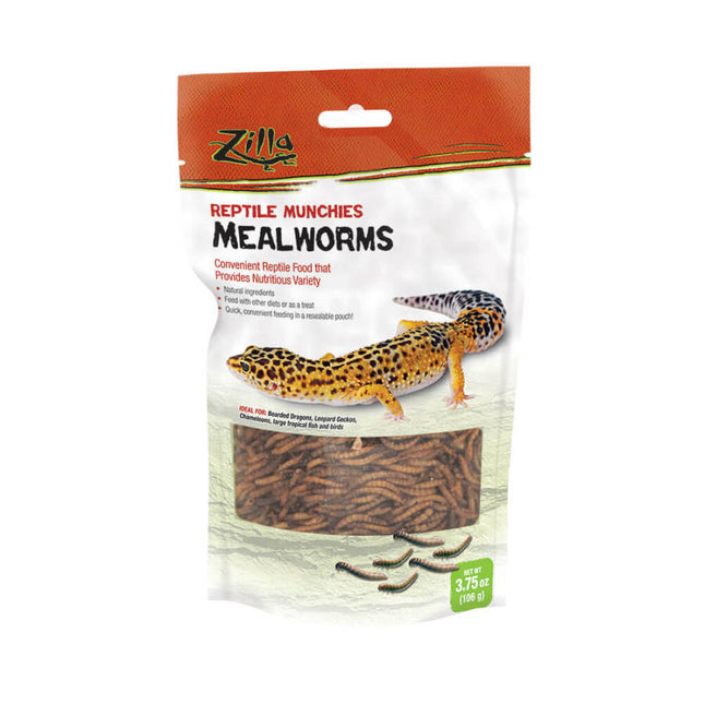 Zilla Reptile Munchies Mealworm 3.75 Ounces