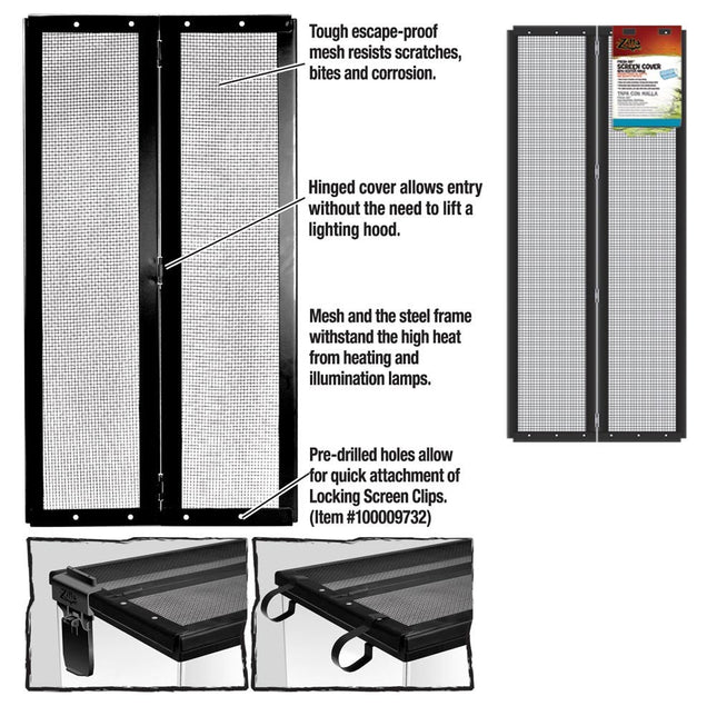 Zilla Screen Covers with Center Hinge 30 x 12