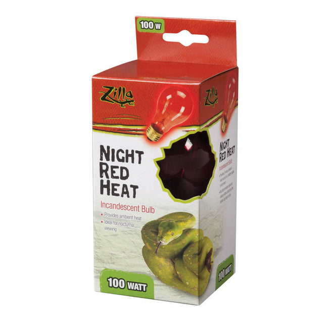 Zilla Incandescent Bulbs Night Red 100 Watts