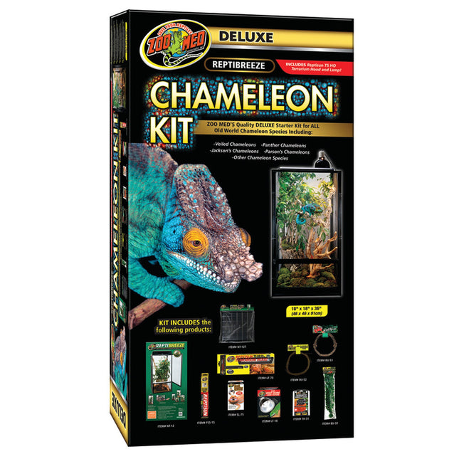 Zoo Med ReptiBreeze Deluxe Chameleon Starter Kit 1ea-18In X 18In X 36 in