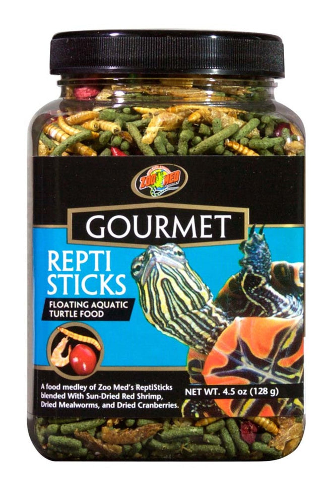 Zoo Med Gourmet Reptisticks Floating Aquatic Turtle Dry Food 4.5 oz