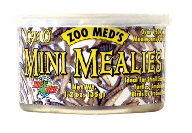 Zoo Med Can O Mini Mealies Reptile Wet Food 1.2 oz