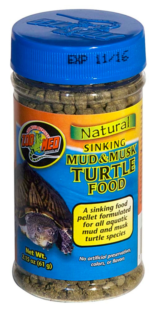 Zoo Med Natural Sinking Mud and Musk Turtle Dry Food 2.15 oz