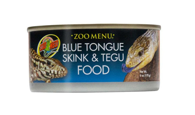 Zoo Med Blue Tongue Skink and Tegu Canned Wet Food 6 oz