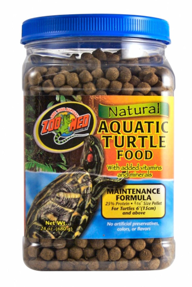 Zoo Med Aquatic Turtle Food Maintenance Formula Dry Food 24 oz