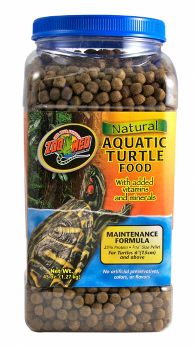 Zoo Med Aquatic Turtle Food Maintenance Formula Dry Food 45 oz