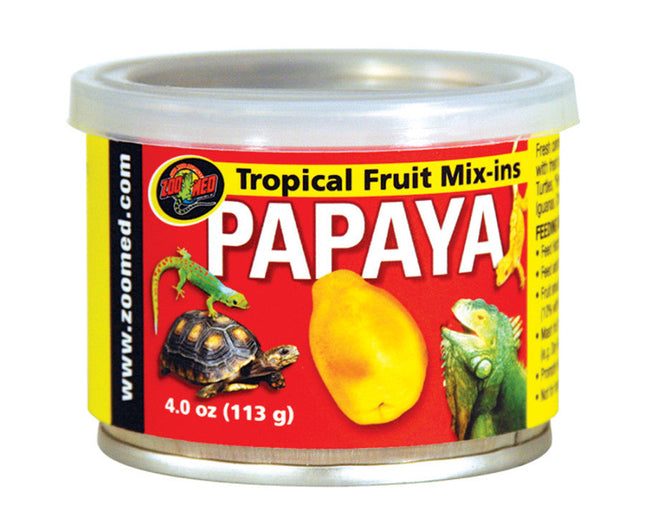 Zoo Med Fruit Mix-Ins Papaya Reptile Wet Food 3.4 oz