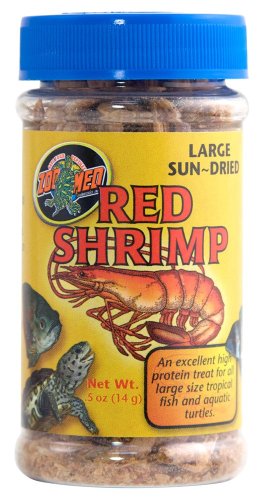 Zoo Med Sun-Dried Large Red Shrimp Reptile Food 0.5 oz