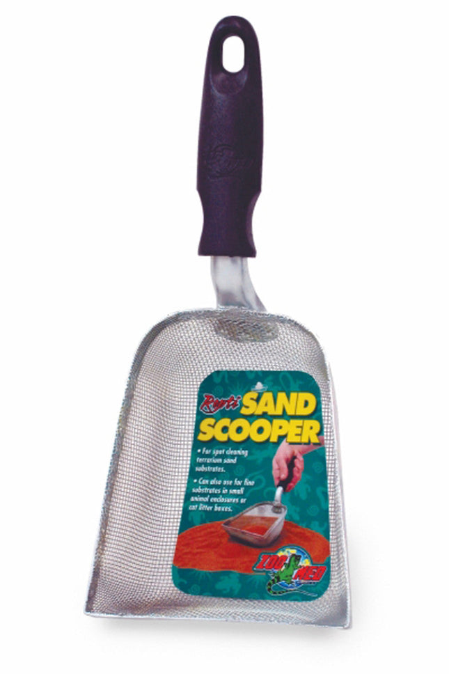 Zoo Med Repti Sand Scooper Black; Silver