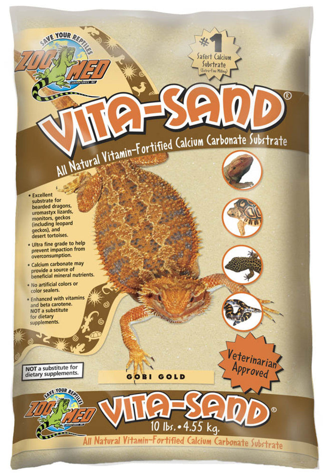 Zoo Med Vita-Sand Substrate Gold 10 lb