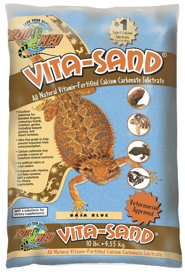 Zoo Med Vita-Sand Substrate Blue 10 Lb