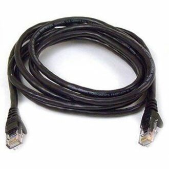 7FT CAT5E BLACK SNAGLESS PATCH