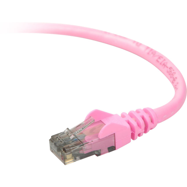 3FT CAT6 PINK SNAGLESS PATCH