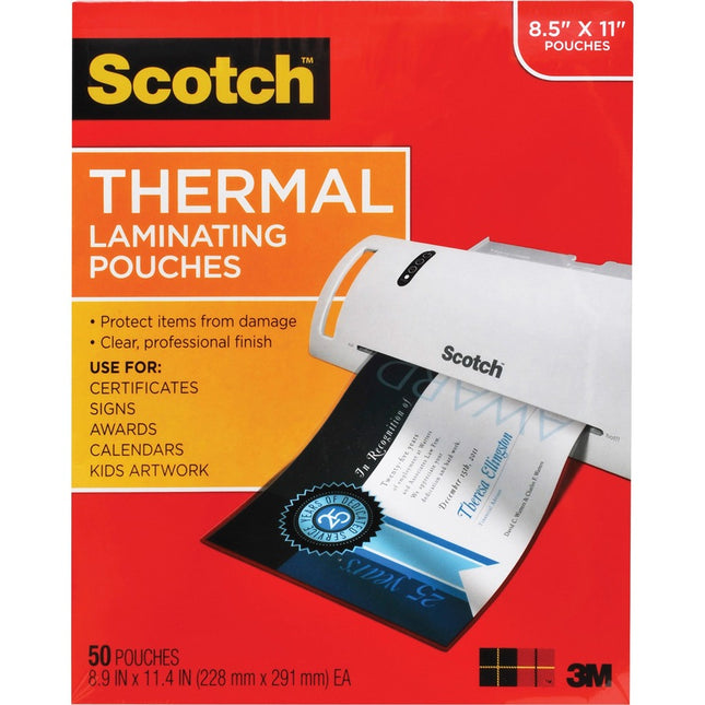 50PK LETTER THERMAL POUCHES