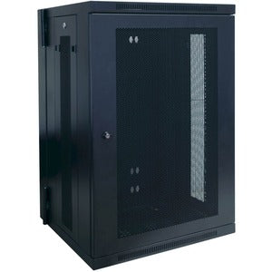 Tripp Lite SmartRack 18U Low-Profile Switch-Depth Wall-Mount Rack Enclosure Cabinet Hinged Back