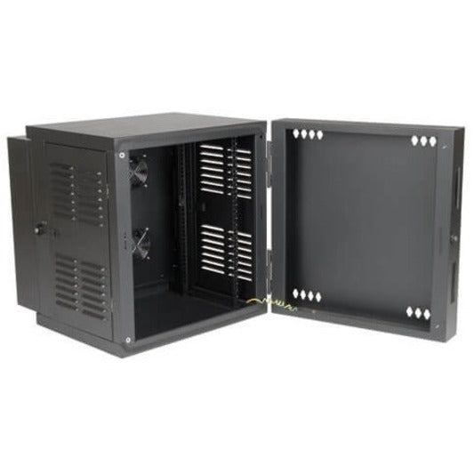 Tripp Lite SmartRack 12U Switch-Depth Wall-Mount Small Rack Enclosure for Harsh Environments Hinged Back