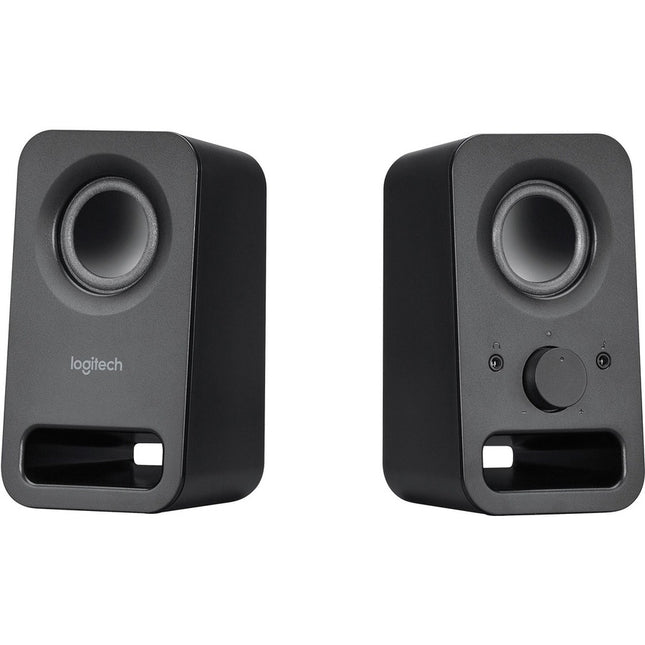 Logitech Multimedia Speakers Z150 with Clear Stereo Sound (Midnight Black, 3W RMS)