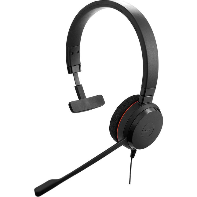 Jabra Evolve 20 Microsoft Lync Mono - USB - Wired - Over-the-head - Monaural - Supra-aural - Noise Cancelling Microphone - Noise Canceling