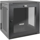 Tripp Lite SmartRack 12U UPS-Depth Wall-Mount Small Rack Enclosure Clear Acrylic Window Hinged Back