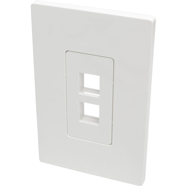 SINGLE-GANG 2PORT WALL PLATE