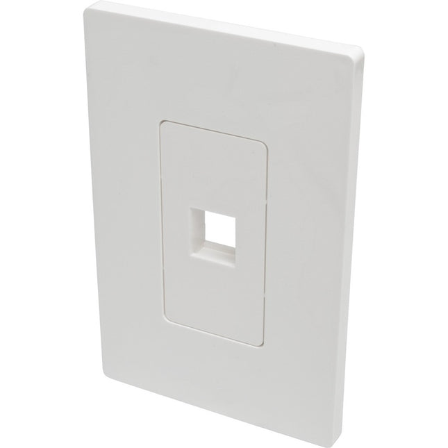 SINGLE-GANG 1-PORT WALL PLATE