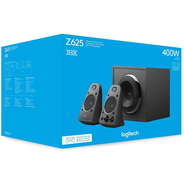 Logitech Z625 2.1 Speaker System - 200 W RMS - Black