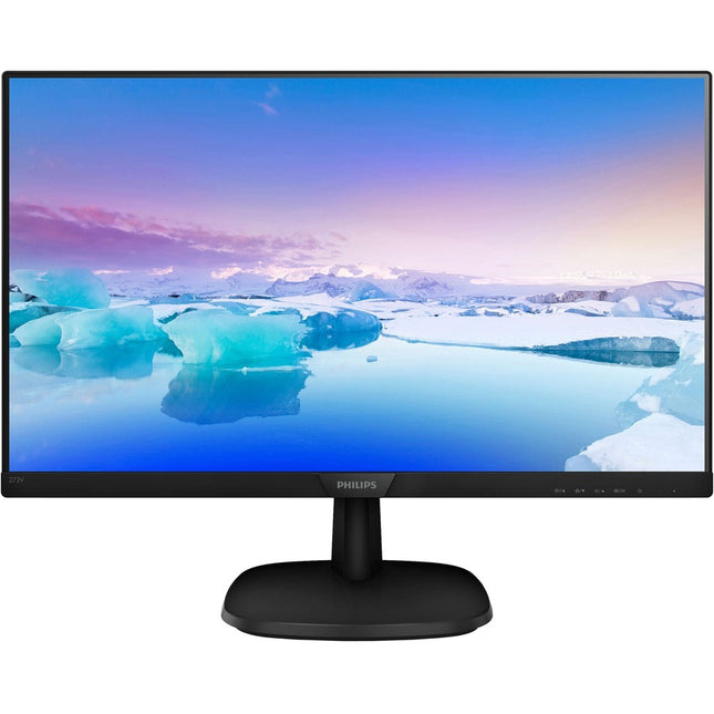 Philips 273V7QJAB 27\" Class Full HD LCD Monitor - 16:9 - Textured Black - 27\" Viewable - In-plane Switching (IPS) Technology - WLED Backlight - 1920 x 1080 - 16.7 Million Colors - 250 Nit - 5 ms GTG - 75 Hz Refresh Rate - HDMI - VGA - DisplayPort