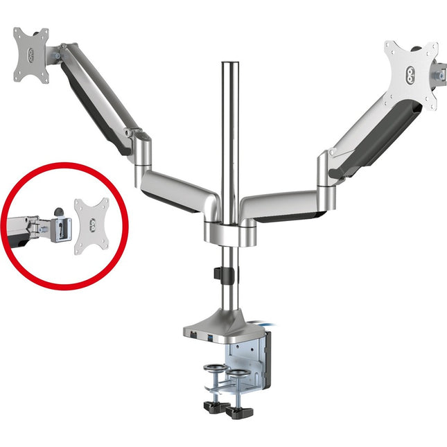 DUAL MONITOR GAS SPRING DESK