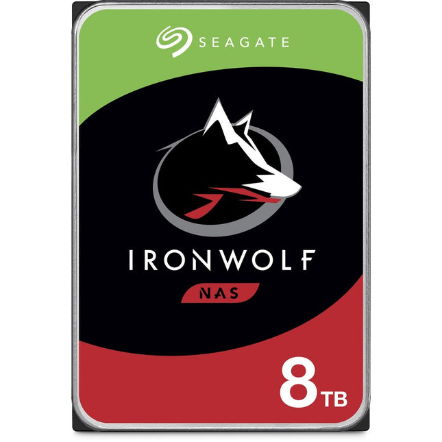 Seagate IronWolf ST8000VN004 8 TB Hard Drive - 3.5\" Internal - SATA (SATA/600) - Conventional Magnetic Recording (CMR) Method