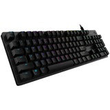 Logitech G512 RGB Mechanical Gaming Keyboard, GX Blue, USB Passthrough