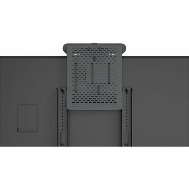 Heckler Design Mounting Panel for Camera, Video Conferencing Camera, Power Adapter, PTZ Camera, Video Bar, Sound Bar Speaker, Power Strip - Black Gray