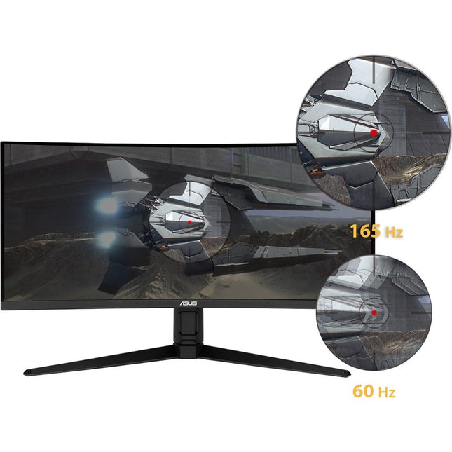 TUF VG34VQL1B 34\" Class WQHD Curved Screen Gaming LCD Monitor - 21:9 - Black