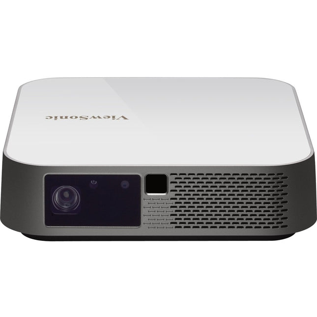 ViewSonic M2e 1080p Portable Projector with 400 ANSI Lumens, H/V Keystone, Auto Focus, Harman Kardon Bluetooth Speakers, HDMI, USB C, 16GB Storage, Stream Netflix with Dongle