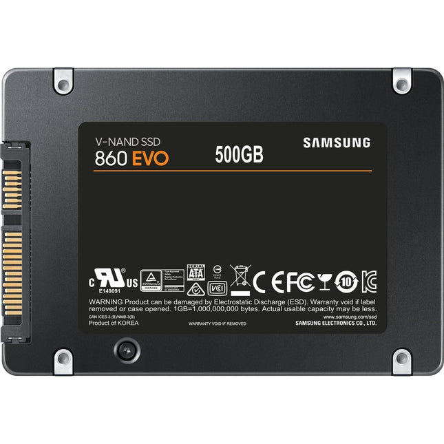 Samsung-IMSourcing 860 EVO MZ-76E500BW 500 GB Solid State Drive - 2.5" inch Internal - SATA (SATA/600)