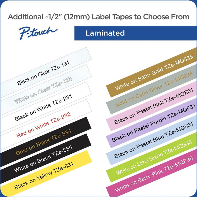 Brother TZe-B31CS, 0.47" Inch x 16.4', Black on Fluorescent Orange Laminated Label Tape