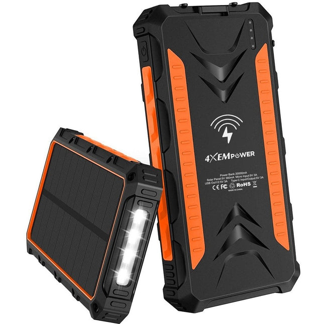 20000MAH SOLAR CHARGER ORANGE