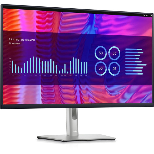 Dell P3223DE 32\" Class QHD LCD Monitor - 16:9 - Black, Silver