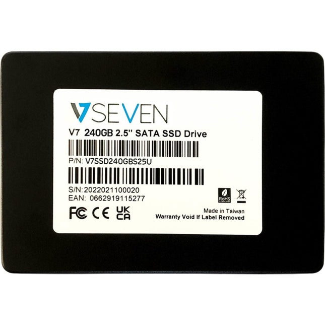 V7 V7SSD240GBS25U 240 GB Solid State Drive - 2.5" inch Internal - SATA (SATA/600) - TAA Compliant