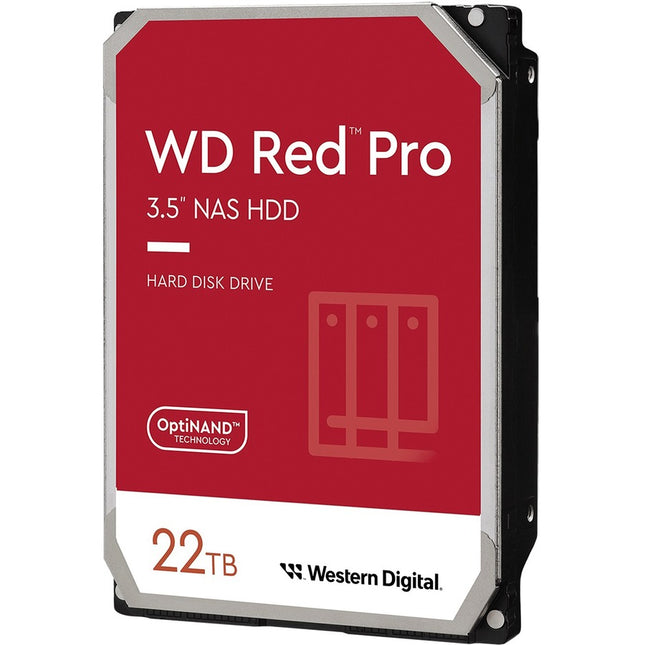 Western Digital Red Pro WD221KFGX 22 TB Hard Drive - 3.5\" Internal - SATA (SATA/600) - Conventional Magnetic Recording (CMR) Method