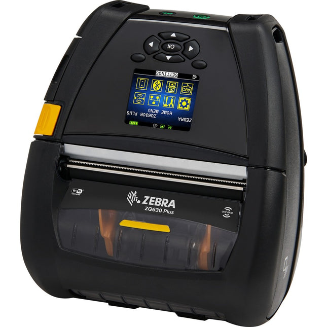 Zebra ZQ630 Plus Desktop, Industrial, Mobile Direct Thermal Printer - Monochrome - Label/Receipt Print - Bluetooth - Near Field Communication (NFC) - RFID