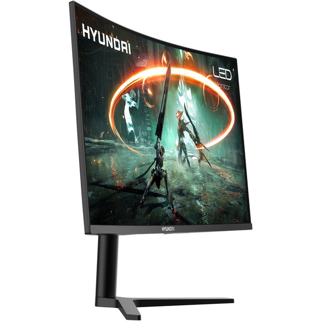 Hyundai 32-Inch Curved Gaming Monitor, 165Hz, 1080p Full HD (1920x1080) LED, HDMI, VESA Mountable, Black, 32CGM Series - VESA Mountable, Tilt Adjustment for Ergonomic Viewing, Slim Bezel, Low Bluelight, Flicker-Free, 3000:1 Contrast Ratio